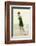 Woman in swimsuit, circa early 1900s antique postcard-French School-Framed Photographic Print