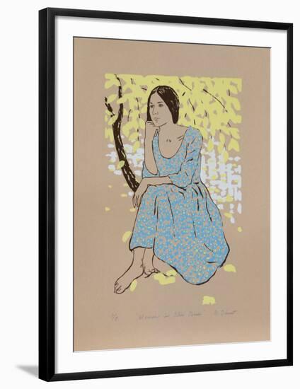 Woman in the Blue Dress-R^ Bienert-Framed Limited Edition