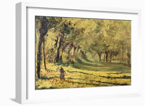 Woman in the Forest-Claude Monet-Framed Giclee Print