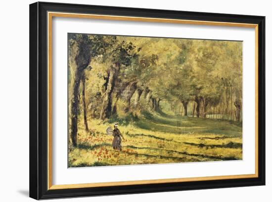 Woman in the Forest-Claude Monet-Framed Giclee Print