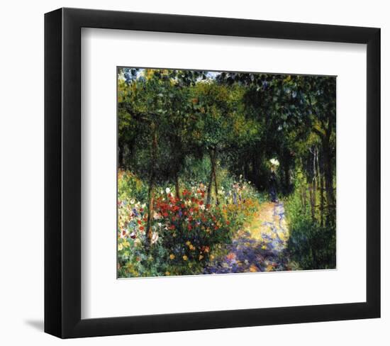 Woman in the Garden, 1873-Pierre-Auguste Renoir-Framed Art Print