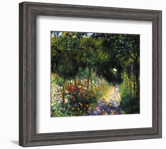 Woman in the Garden, 1873-Pierre-Auguste Renoir-Framed Art Print