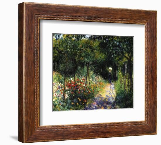 Woman in the Garden, 1873-Pierre-Auguste Renoir-Framed Art Print