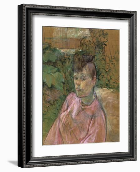 Woman in the Garden of Monsieur Forest, 1889-1891-Henri de Toulouse-Lautrec-Framed Giclee Print