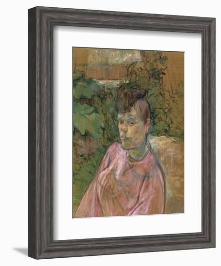 Woman in the Garden of Monsieur Forest, 1889-1891-Henri de Toulouse-Lautrec-Framed Giclee Print