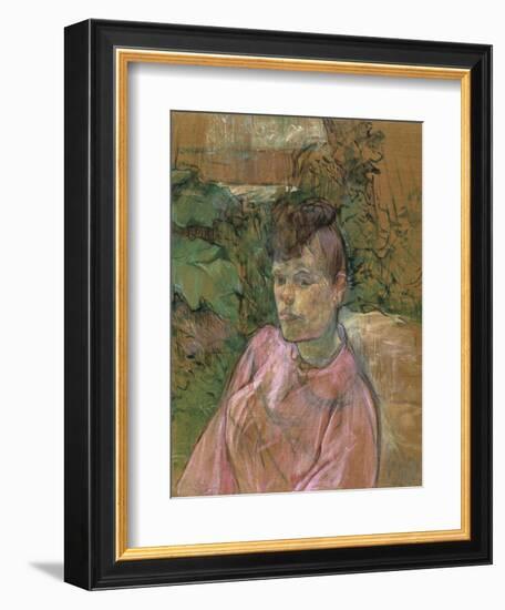 Woman in the Garden of Monsieur Forest, 1889-1891-Henri de Toulouse-Lautrec-Framed Giclee Print