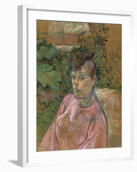 Woman in the Garden of Monsieur Forest, 1889-1891-Henri de Toulouse-Lautrec-Framed Giclee Print