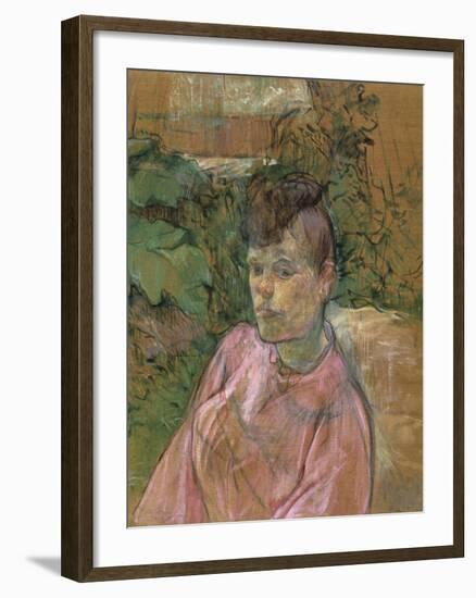 Woman in the Garden of Monsieur Forest, 1889-1891-Henri de Toulouse-Lautrec-Framed Giclee Print