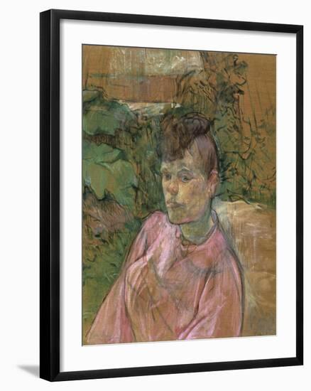 Woman in the Garden of Monsieur Forest, 1889-1891-Henri de Toulouse-Lautrec-Framed Giclee Print