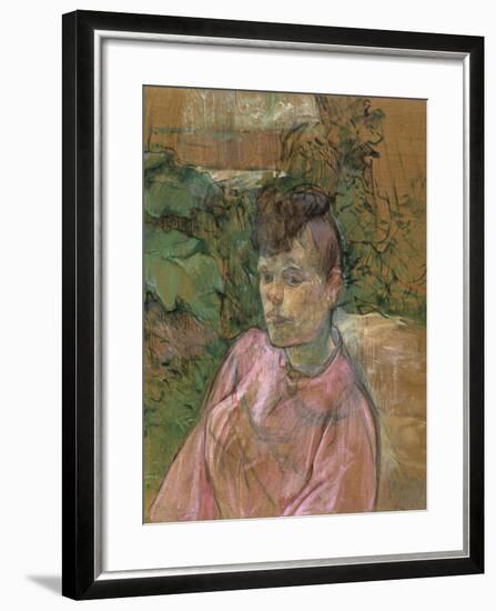Woman in the Garden of Monsieur Forest, 1889-1891-Henri de Toulouse-Lautrec-Framed Giclee Print
