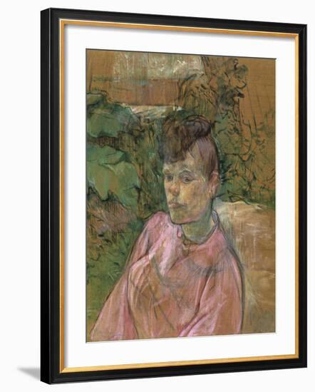 Woman in the Garden of Monsieur Forest, 1889-1891-Henri de Toulouse-Lautrec-Framed Giclee Print