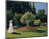 Woman in the Garden, Sainte-Adresse, 1867-Claude Monet-Mounted Giclee Print