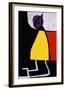 Woman in the Night-Joan Miro-Framed Art Print