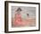 Woman in the Pink Dress by the Sea; Femme a La Robe Rose Au Bord De La Mer, C.1920-Henri Lebasque-Framed Giclee Print