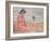 Woman in the Pink Dress by the Sea; Femme a La Robe Rose Au Bord De La Mer, C.1920-Henri Lebasque-Framed Giclee Print