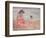 Woman in the Pink Dress by the Sea-Henri Lebasque-Framed Giclee Print