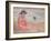 Woman in the Pink Dress by the Sea-Henri Lebasque-Framed Giclee Print