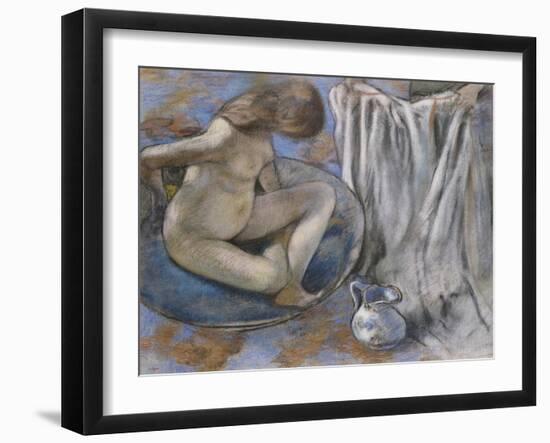 Woman in the Tub, 1884-Edgar Degas-Framed Giclee Print