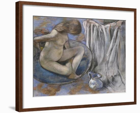 Woman in the Tub, 1884-Edgar Degas-Framed Giclee Print