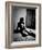 Woman in underwear on Bare Mattress-Phil Sharp-Framed Photographic Print