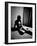 Woman in underwear on Bare Mattress-Phil Sharp-Framed Photographic Print