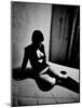 Woman in underwear on Bare Mattress-Phil Sharp-Mounted Photographic Print