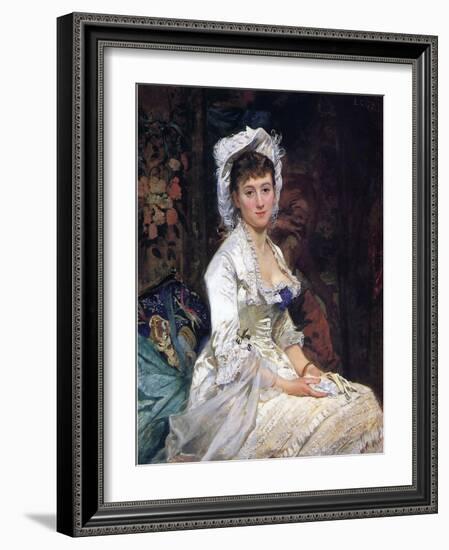 Woman in White, 1879-Eva Gonzales-Framed Giclee Print