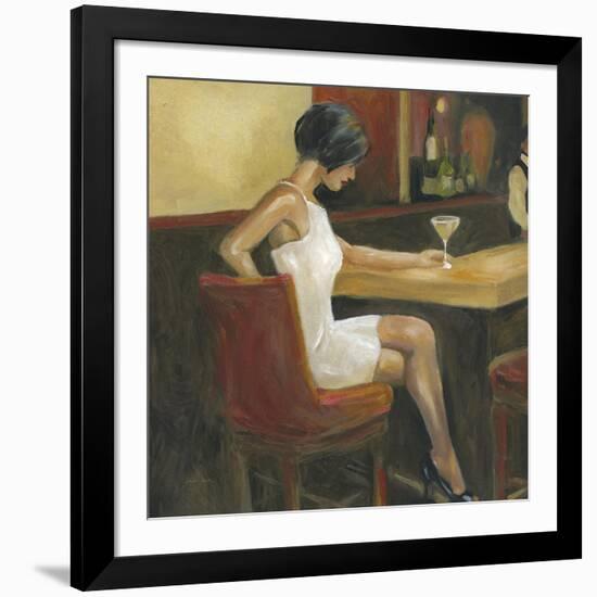 Woman in White 1-Sandra Smith-Framed Art Print