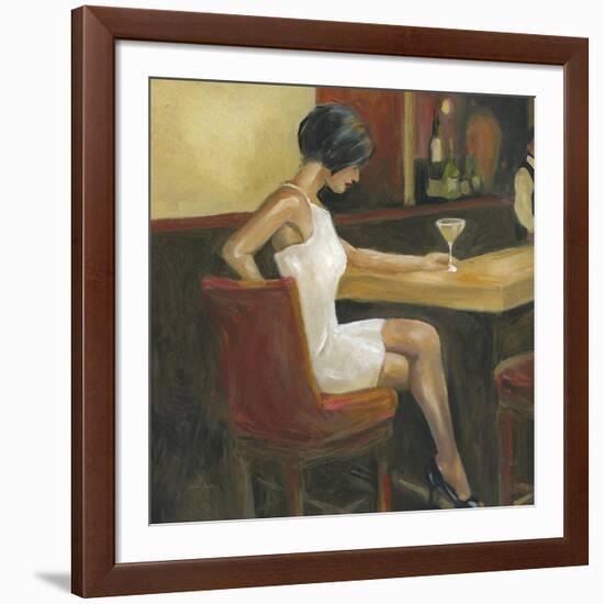 Woman in White 1-Sandra Smith-Framed Art Print