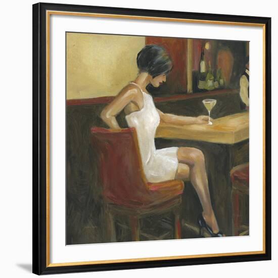 Woman in White 1-Sandra Smith-Framed Art Print