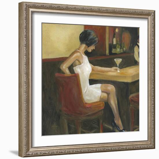 Woman in White 1-Sandra Smith-Framed Art Print