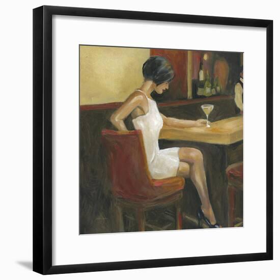 Woman in White 1-Sandra Smith-Framed Art Print