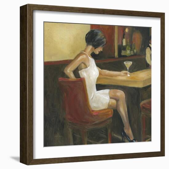 Woman in White 1-Sandra Smith-Framed Art Print