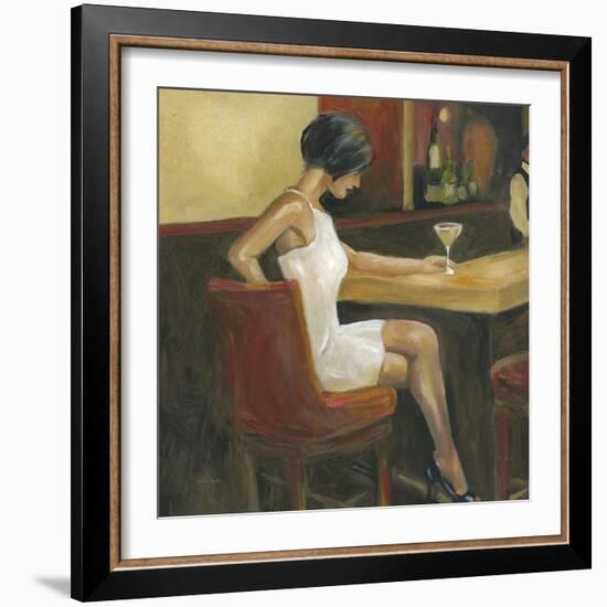 Woman in White 1-Sandra Smith-Framed Art Print