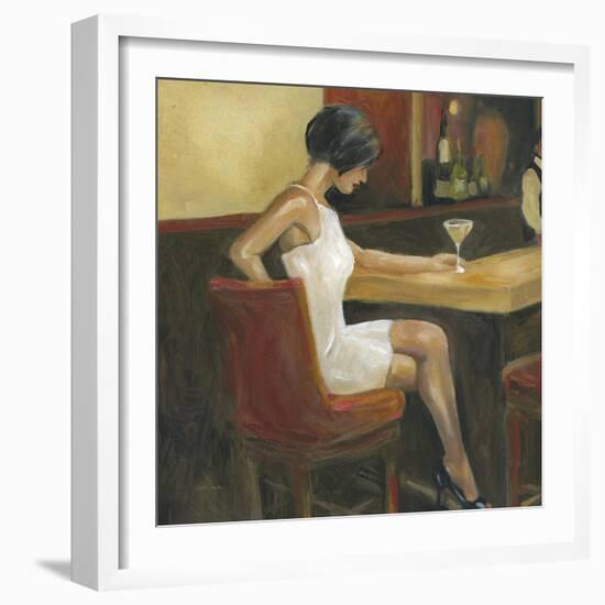 Woman in White 1-Sandra Smith-Framed Art Print