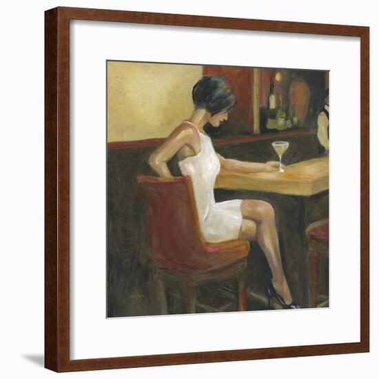 Woman in White 1-Sandra Smith-Framed Art Print