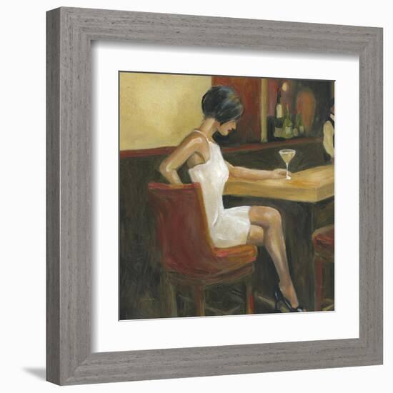 Woman in White 1-Sandra Smith-Framed Art Print