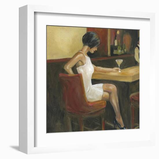 Woman in White 1-Sandra Smith-Framed Art Print