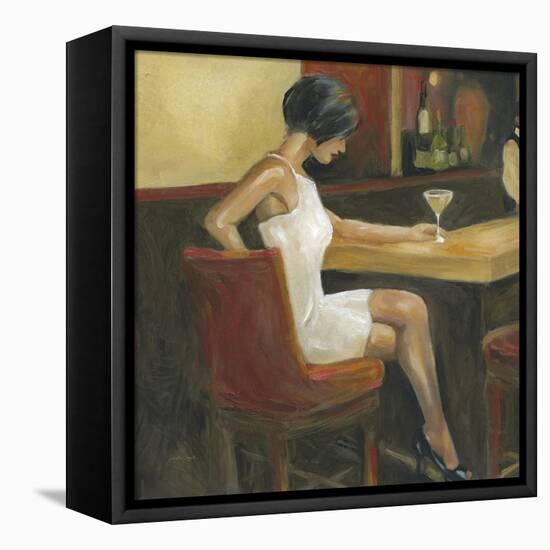 Woman in White 1-Sandra Smith-Framed Stretched Canvas