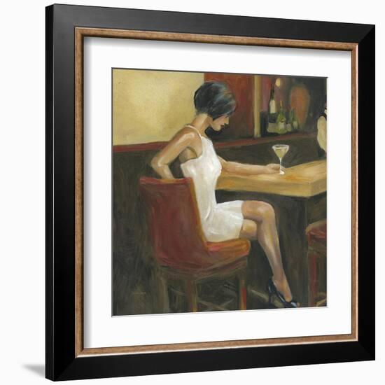 Woman in White 1-Sandra Smith-Framed Art Print