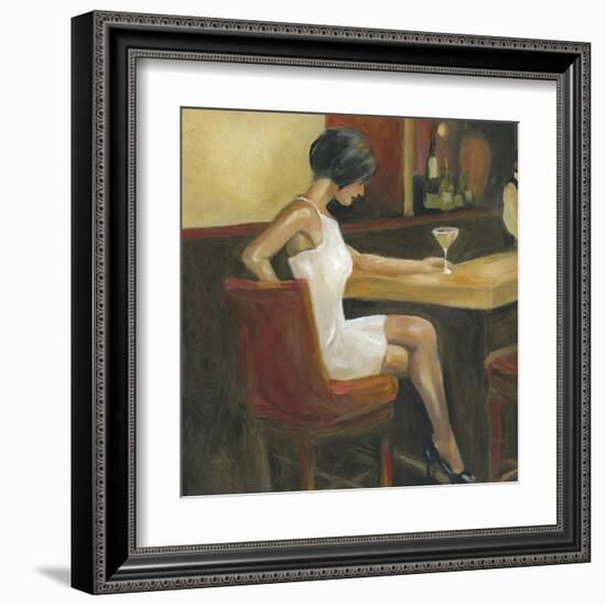 Woman in White 1-Sandra Smith-Framed Art Print