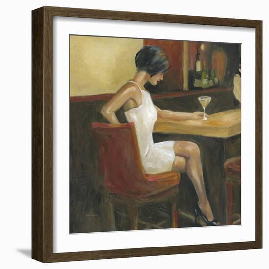 Woman in White 1-Sandra Smith-Framed Art Print