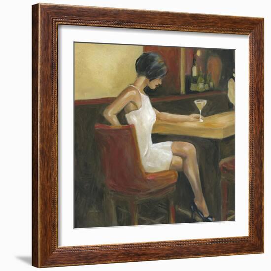 Woman in White 1-Sandra Smith-Framed Art Print