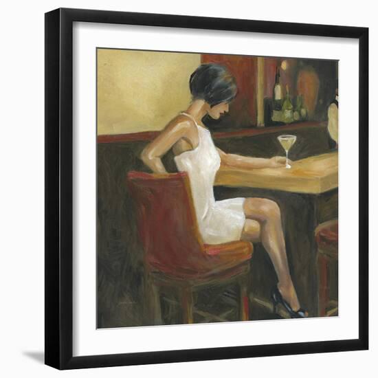 Woman in White 1-Sandra Smith-Framed Art Print