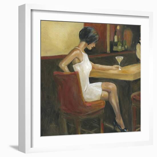 Woman in White 1-Sandra Smith-Framed Art Print