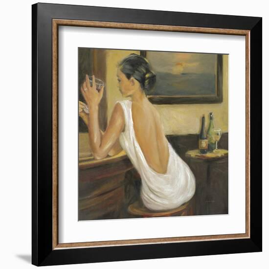 Woman in White 2-Sandra Smith-Framed Art Print