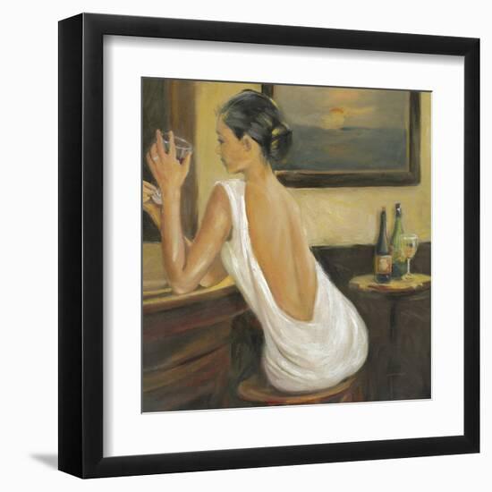 Woman in White 2-Sandra Smith-Framed Art Print