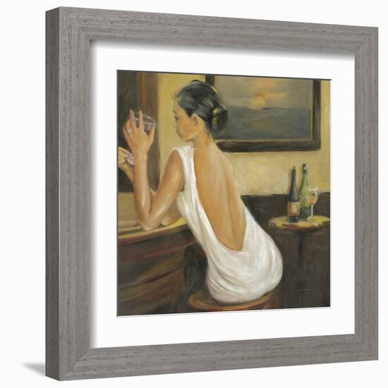 Woman in White 2-Sandra Smith-Framed Art Print