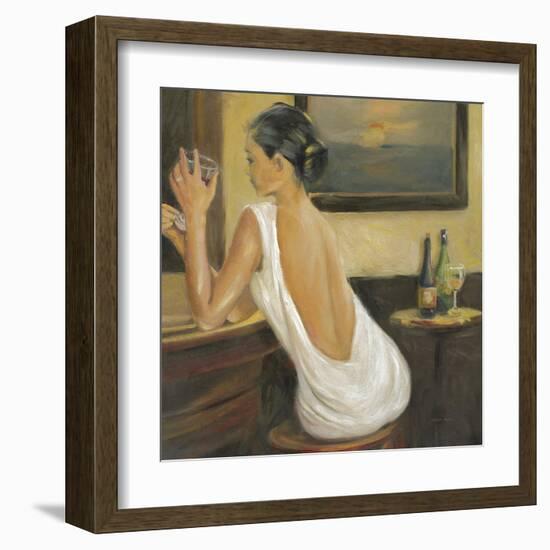 Woman in White 2-Sandra Smith-Framed Art Print