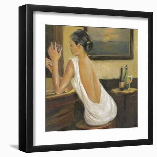 Woman in White 2-Sandra Smith-Framed Art Print